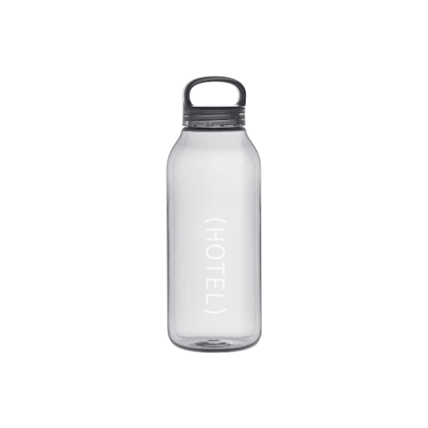 Clear Water Bottle Gray